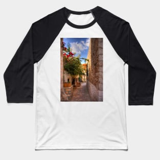 Streets of Halki Baseball T-Shirt